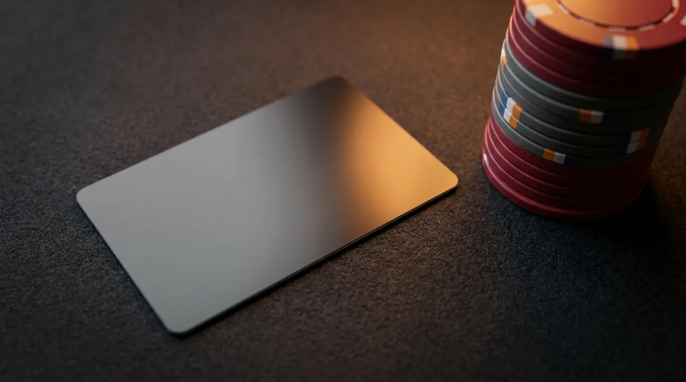 Betaalkaart met casino chips in Nederlandse kleuren