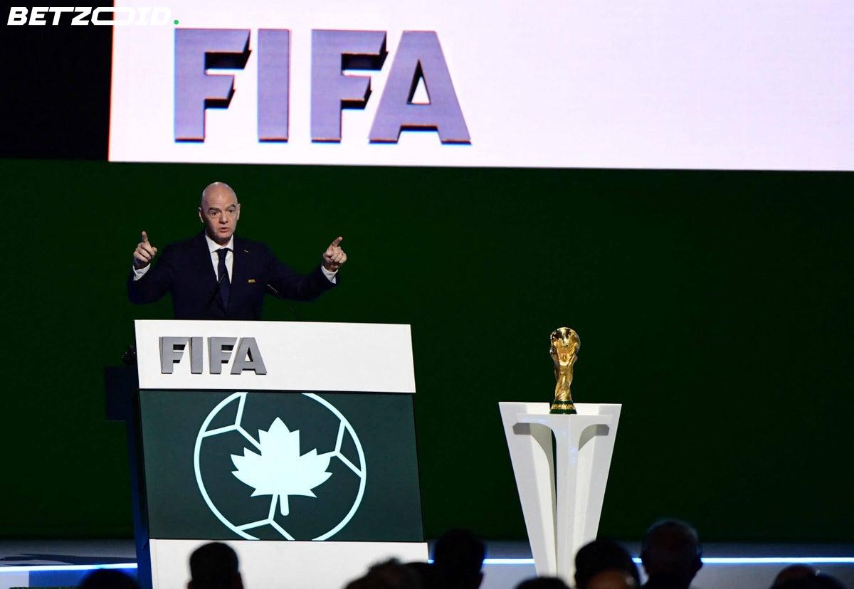 Handdruk-poging van Infantino tussen Israël en Palestina loopt mis op FIFA-congres