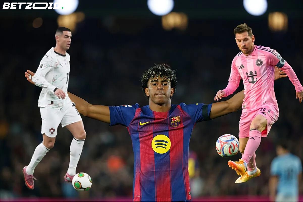 Mendes zegt tegen Yamal dat hij het voorbeeld van Messi en Ronaldo moet volgen